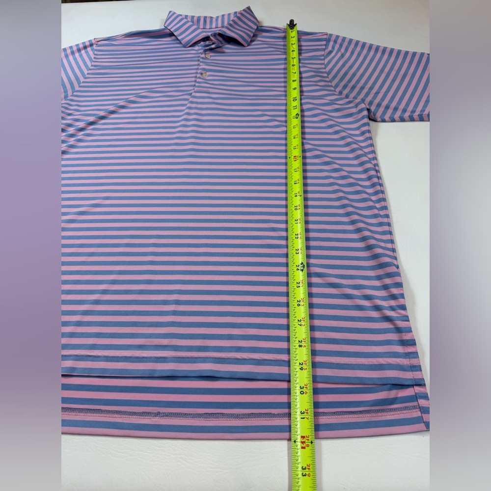 Turtleson Performance Stretch Polo Large Coral St… - image 8
